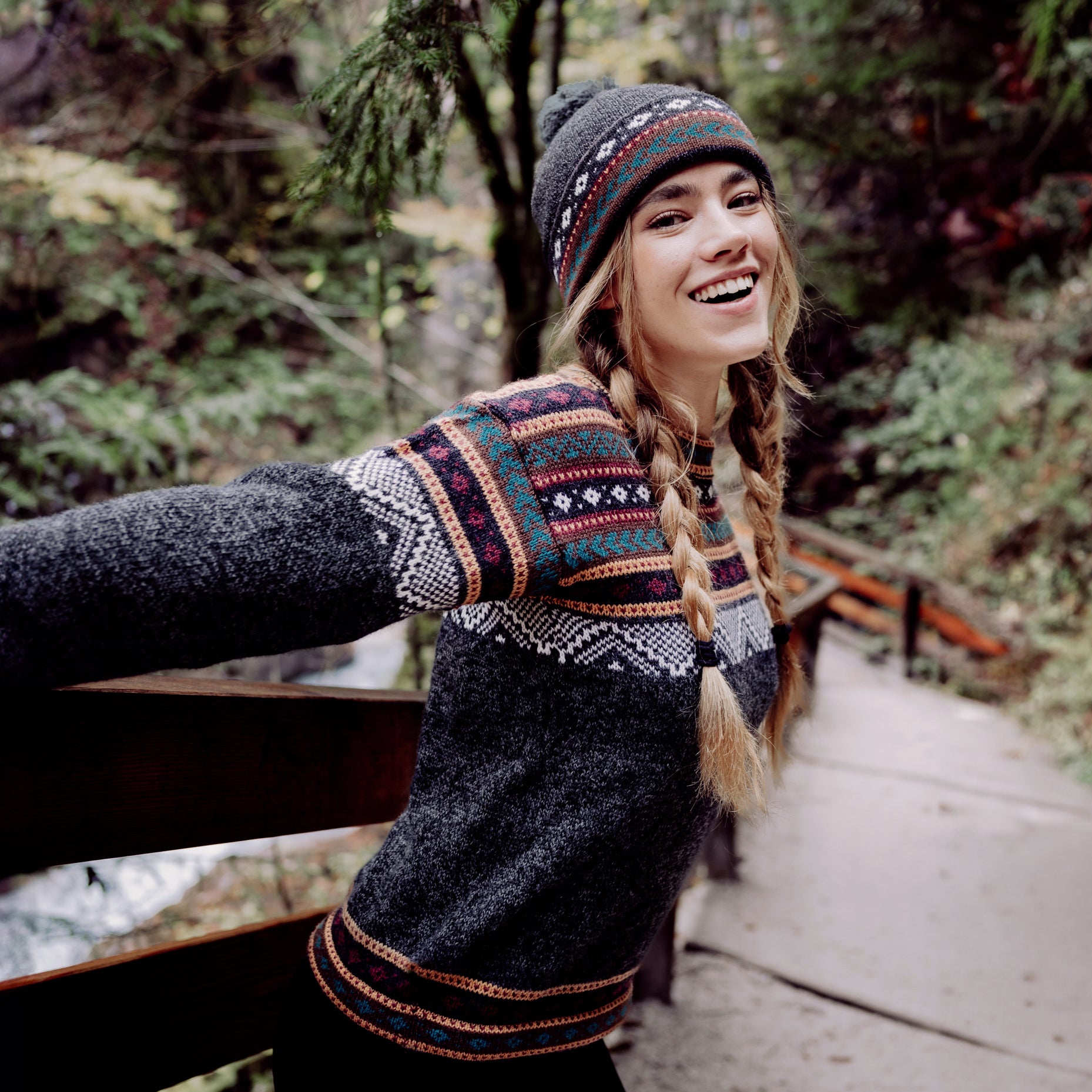 The Woodland - Alpaka Strik cap anthracite - Unisex
