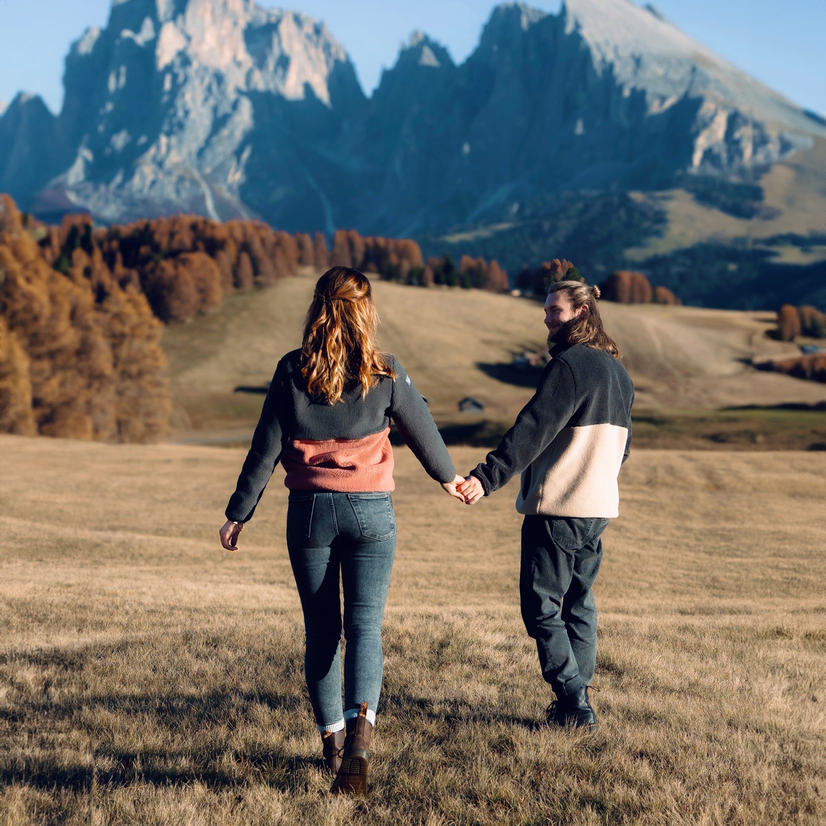 The Alps - Fleecejacke Anthrazit/Rose - Damen