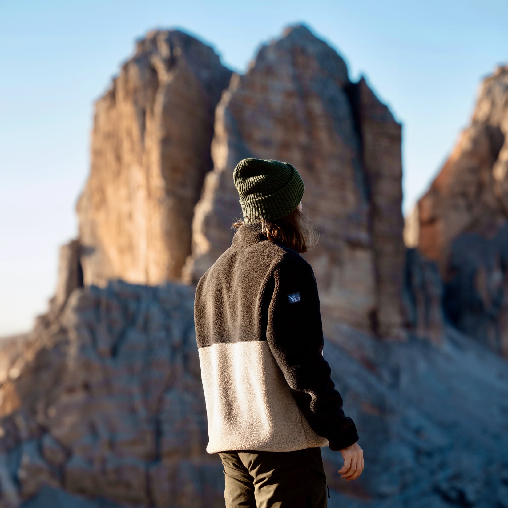 The Alps - Fleecejacke Anthrazit/Creme - Herren