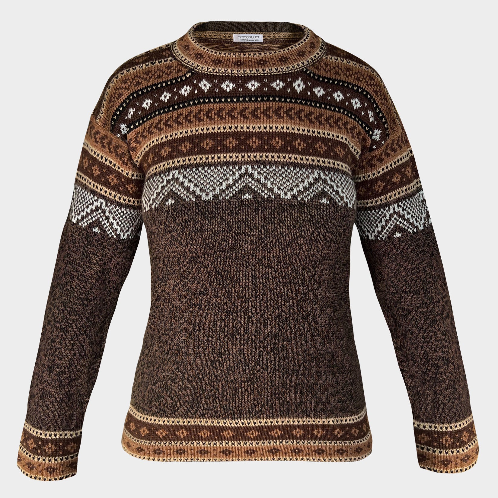 The Woodland - Alpaka Braun - Damen + gratis Alpaka-Socken