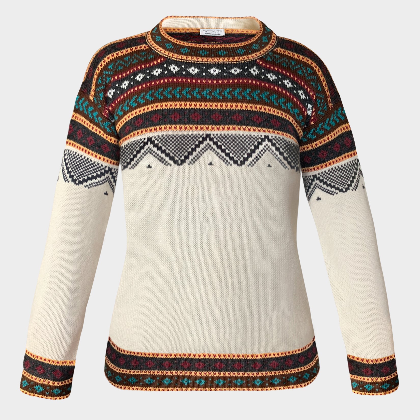 De Woodland Alpakake Pullover Fraen