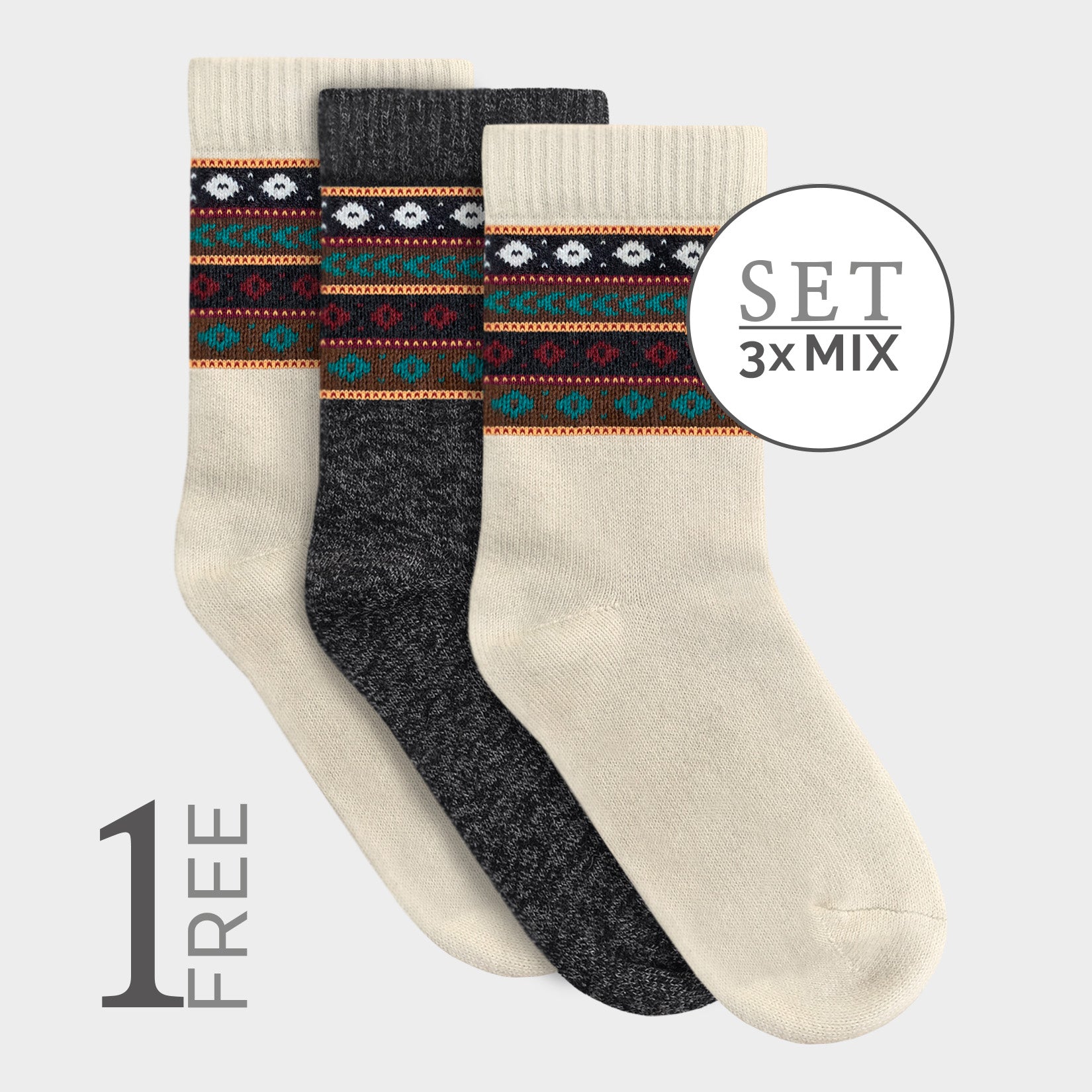 Alpaca Socks - Mix van 3 series