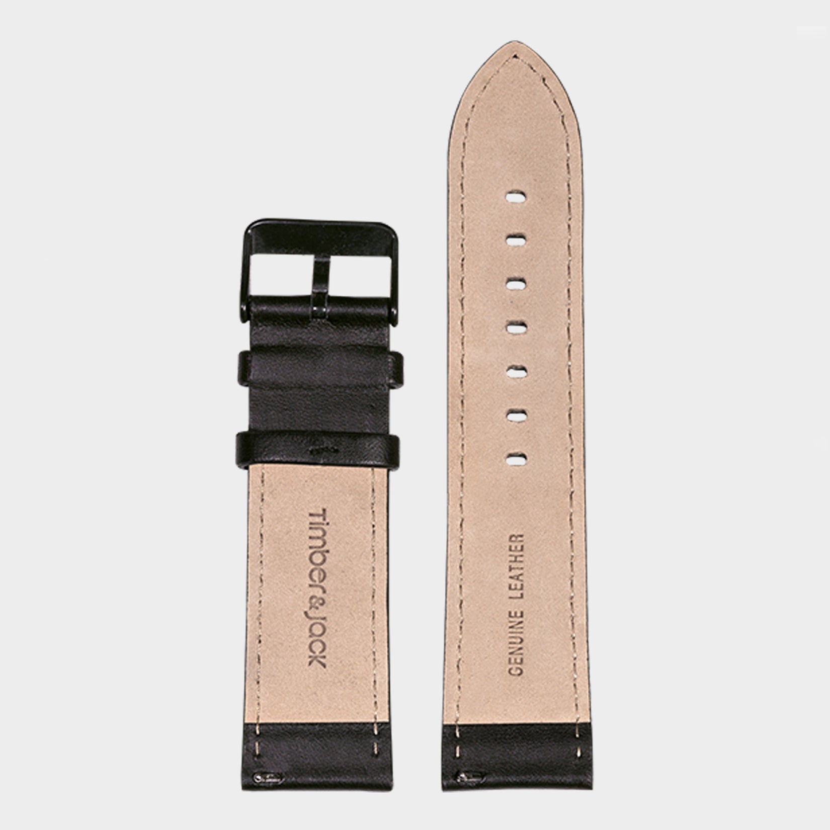 Leather Strap - black | 24mm