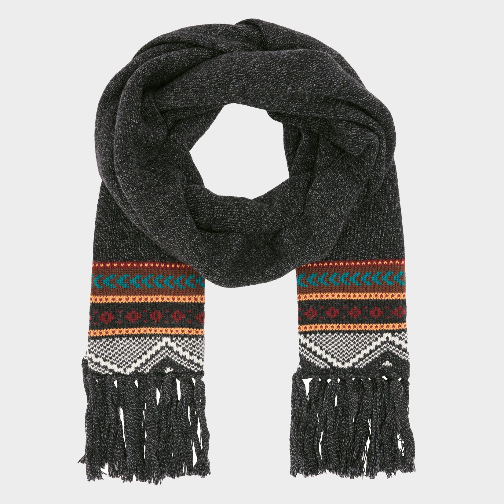 The Woodland - Alpaka tørklæde antracit - unisex