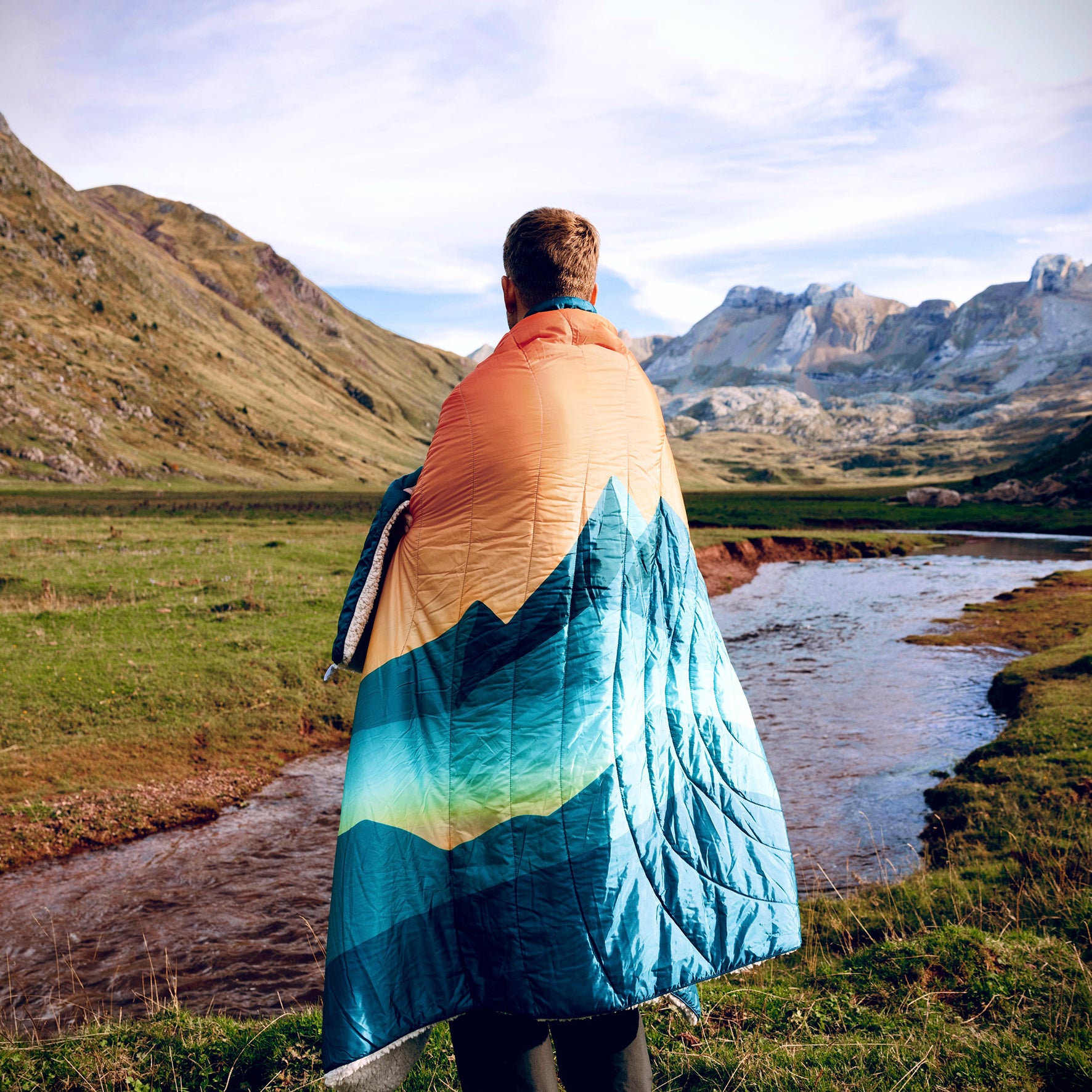The Adventures - Outdoor Plafond Sherpa Fleece - Peak Sunrise