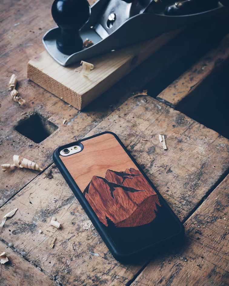 The mountains (from 4 types of wood)