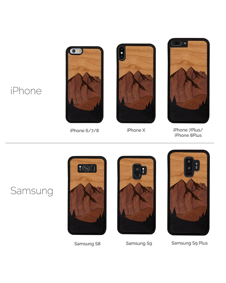 The mountains (from 4 types of wood)