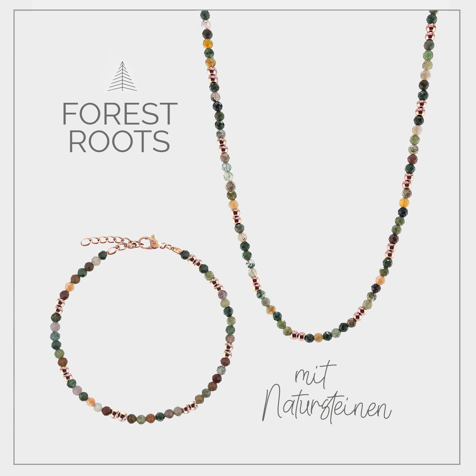 Geschenkset "Forest Roots" | Roségold