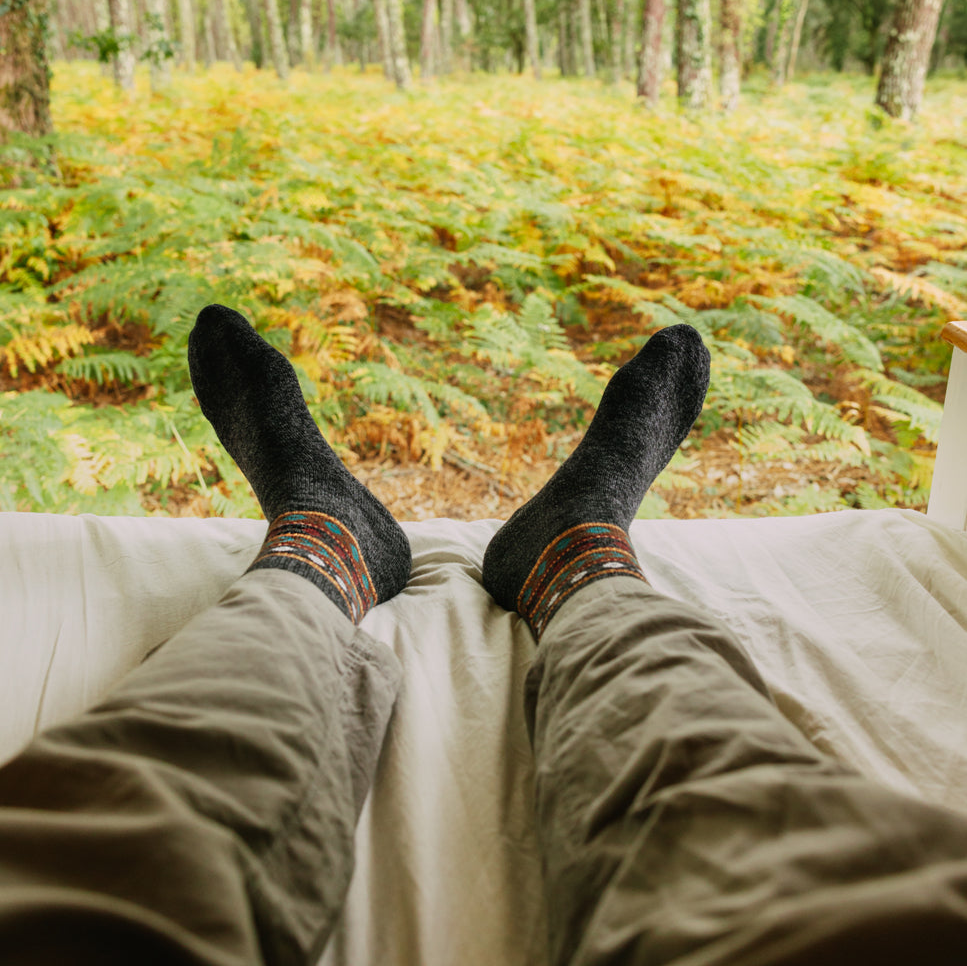 Men's alpaca sweater anthracite + free Alpaka socks