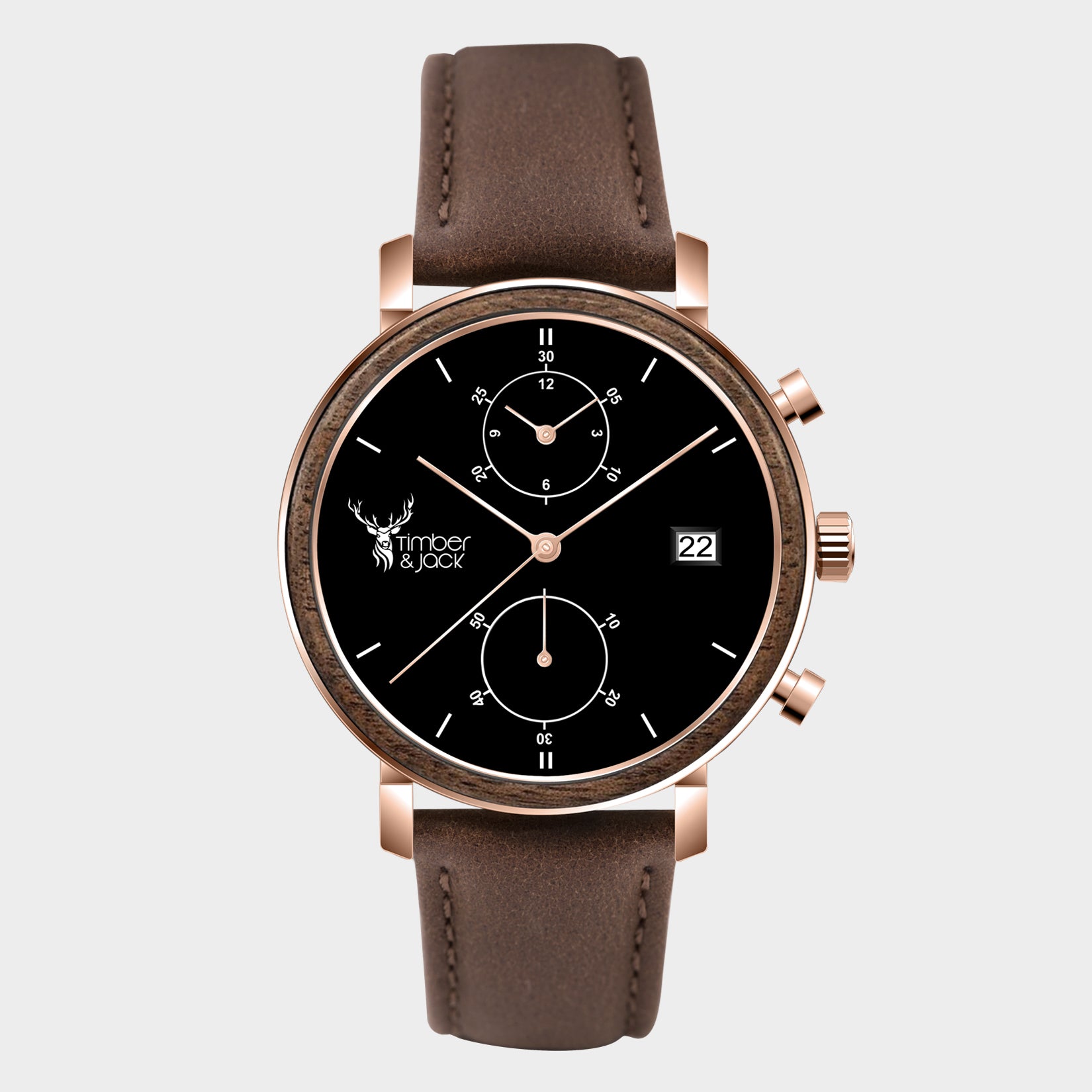 "Rosé Walnut" læder
