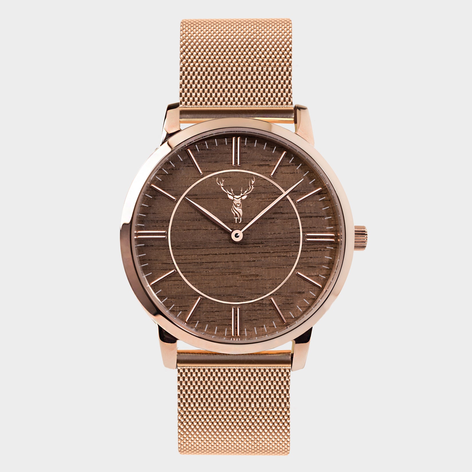 *"Rosé Walnut" Mesh - rose gold*