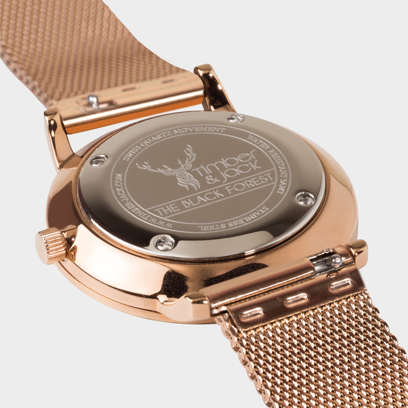 *"Rosé Walnut" Mesh - rose gold*