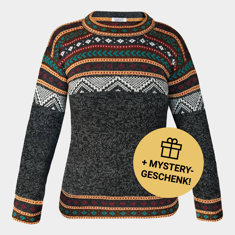 The Woodland - Alpaka Anthrazit - Damen + Mystery-Geschenk