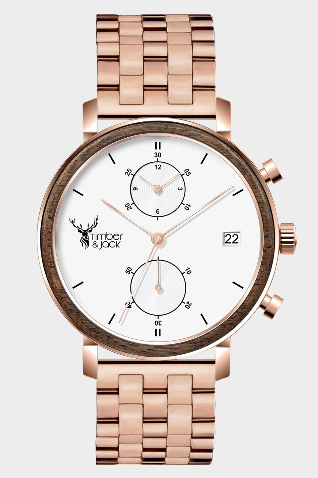 "Rosé Walnut" Metal - Rose Gold