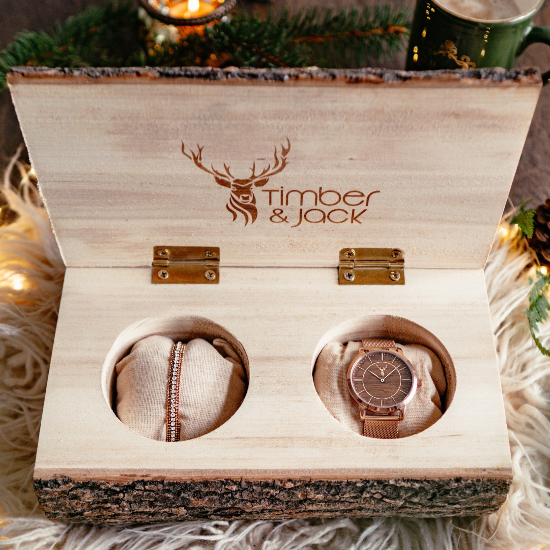 Gift Set - Rose Gold Leather
